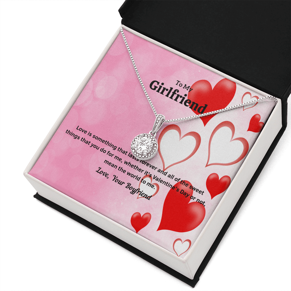To My Girlfriend Valentines Gift Love Lasts Forever Eternal Union Necklace - Eternal Hope