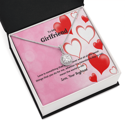 To My Girlfriend Valentines Gift Love Lasts Forever Eternal Union Necklace - Eternal Hope