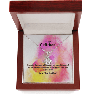 To My Girlfriend Valentines Gift Kiss and Hug Eternal Union Necklace - Eternal Hope