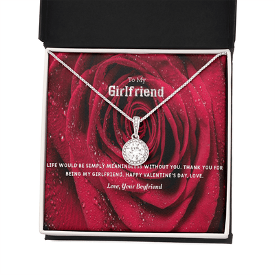 To My Girlfriend Valentines Gift Life Without You Eternal Union Necklace - Eternal Hope