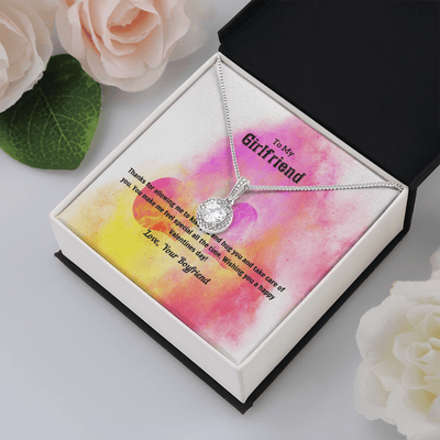 To My Girlfriend Valentines Gift Kiss and Hug Eternal Union Necklace - Eternal Hope