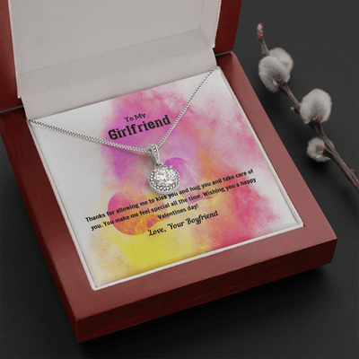 To My Girlfriend Valentines Gift Kiss and Hug Eternal Union Necklace - Eternal Hope