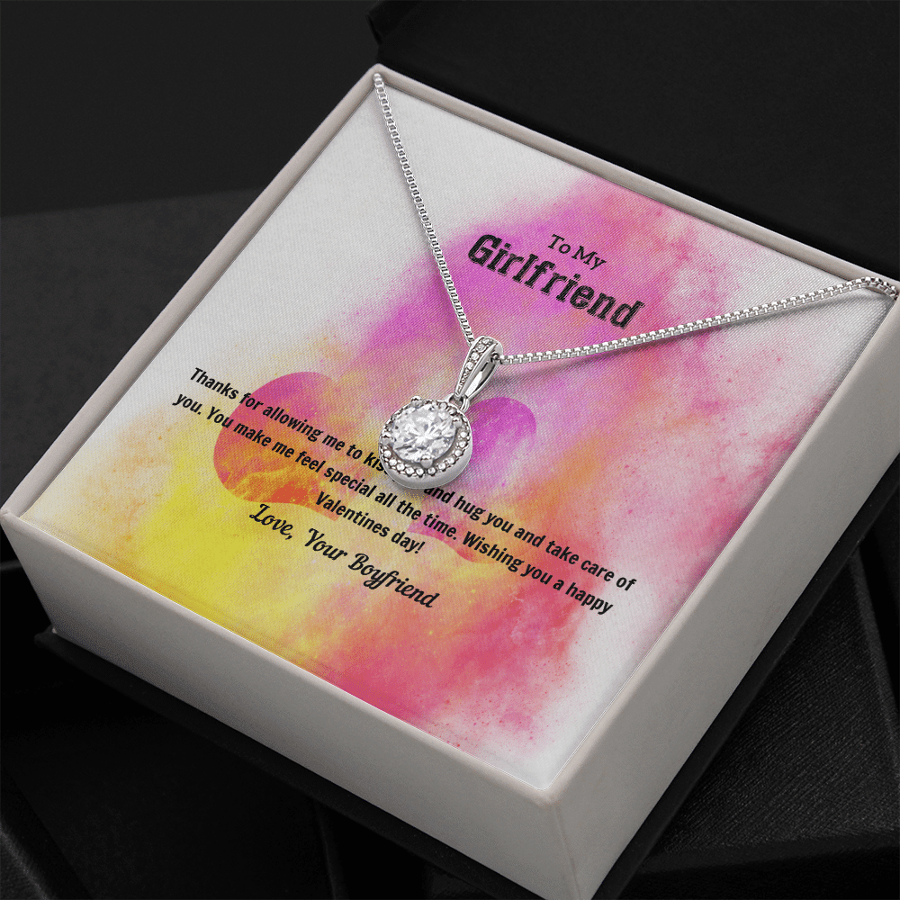 To My Girlfriend Valentines Gift Kiss and Hug Eternal Union Necklace - Eternal Hope