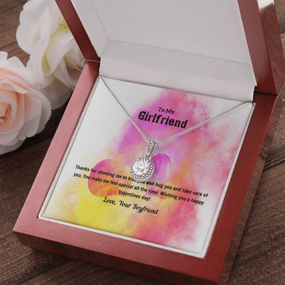 To My Girlfriend Valentines Gift Kiss and Hug Eternal Union Necklace - Eternal Hope