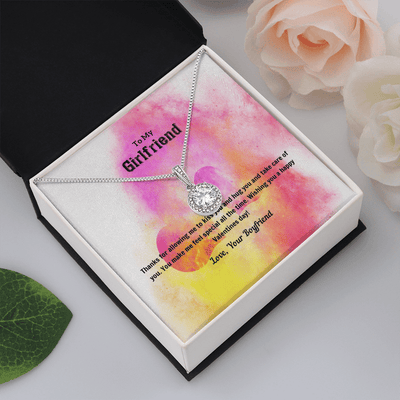 To My Girlfriend Valentines Gift Kiss and Hug Eternal Union Necklace - Eternal Hope