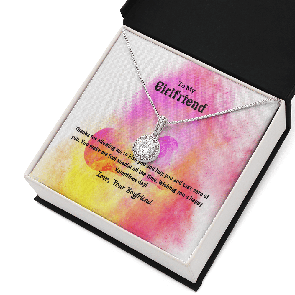 To My Girlfriend Valentines Gift Kiss and Hug Eternal Union Necklace - Eternal Hope