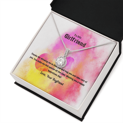 To My Girlfriend Valentines Gift Kiss and Hug Eternal Union Necklace - Eternal Hope