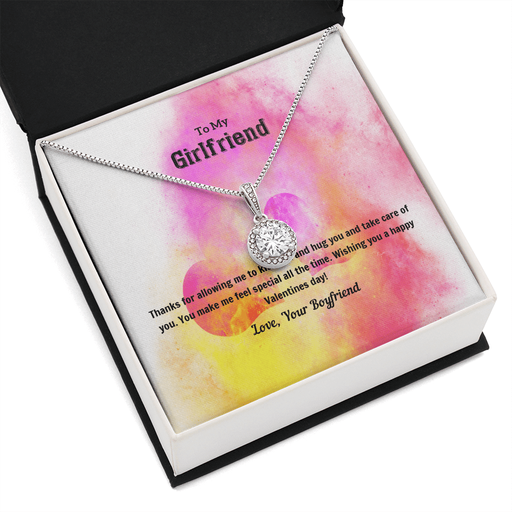 To My Girlfriend Valentines Gift Kiss and Hug Eternal Union Necklace - Eternal Hope