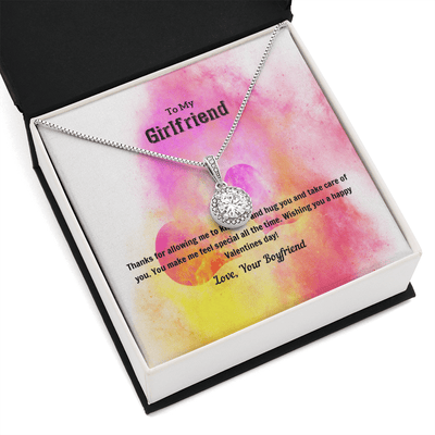 To My Girlfriend Valentines Gift Kiss and Hug Eternal Union Necklace - Eternal Hope