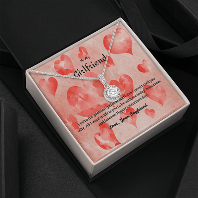 To My Girlfriend Valentines Gift Prettiest Girld Ever Eternal Union Necklace - Eternal Hope