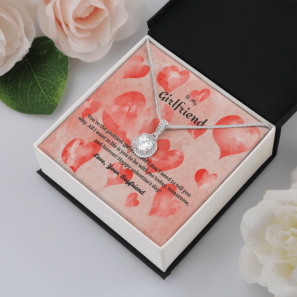 To My Girlfriend Valentines Gift Prettiest Girld Ever Eternal Union Necklace - Eternal Hope