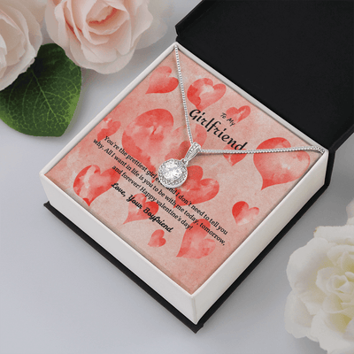To My Girlfriend Valentines Gift Prettiest Girld Ever Eternal Union Necklace - Eternal Hope