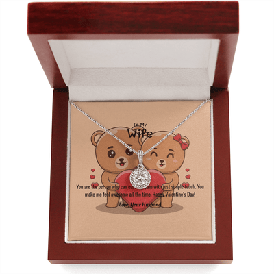 Wife Valentines Gift You Ease My Pain Eternal Union Necklace - Eternal Hope