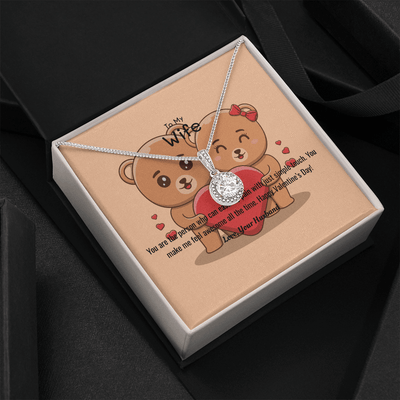 Wife Valentines Gift You Ease My Pain Eternal Union Necklace - Eternal Hope