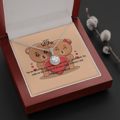 Wife Valentines Gift You Ease My Pain Eternal Union Necklace - Eternal Hope