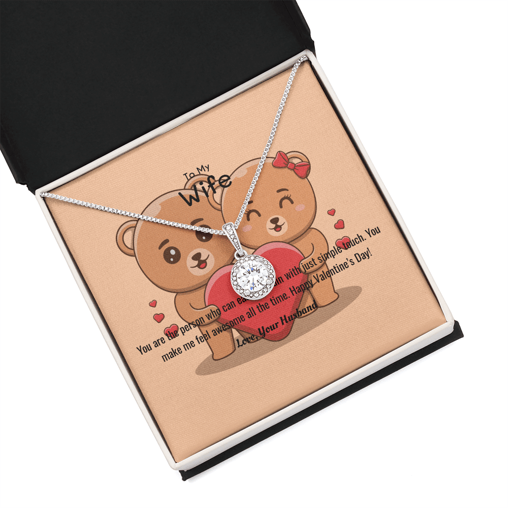 Wife Valentines Gift You Ease My Pain Eternal Union Necklace - Eternal Hope
