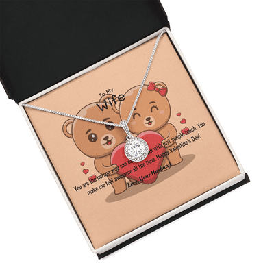 Wife Valentines Gift You Ease My Pain Eternal Union Necklace - Eternal Hope