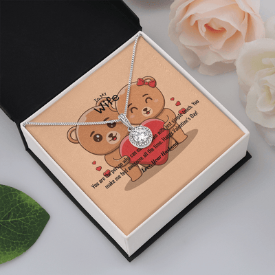 Wife Valentines Gift You Ease My Pain Eternal Union Necklace - Eternal Hope