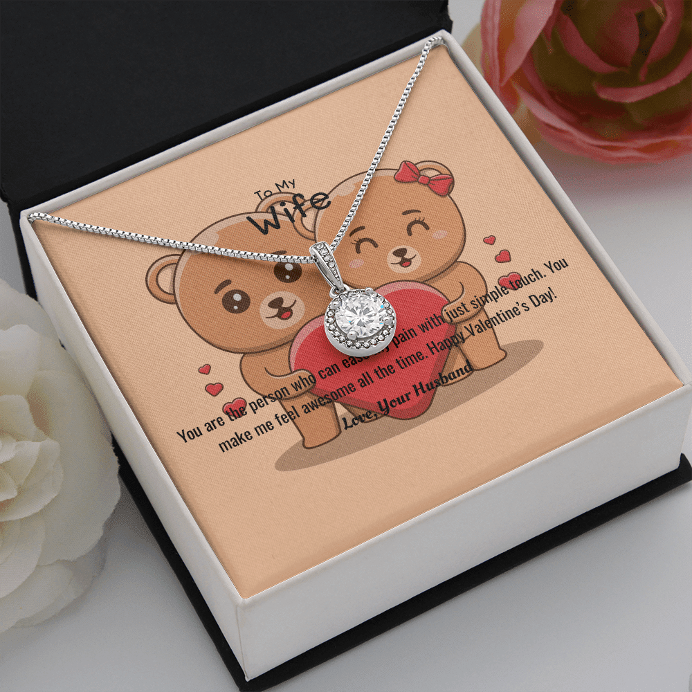 Wife Valentines Gift You Ease My Pain Eternal Union Necklace - Eternal Hope
