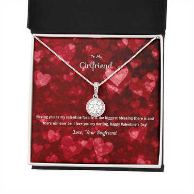 To My Girlfriend Valentines Gift You're the Biggest Blessing Eternal Union Necklace - Eternal Hope