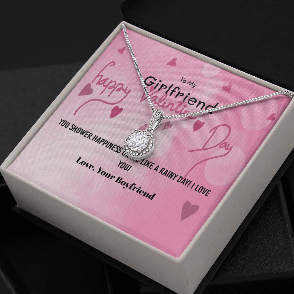 To My Girlfriend Valentines Gift You Shower Happiness Eternal Union Necklace - Eternal Hope