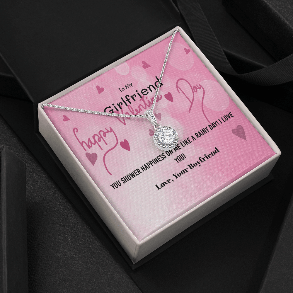 To My Girlfriend Valentines Gift You Shower Happiness Eternal Union Necklace - Eternal Hope