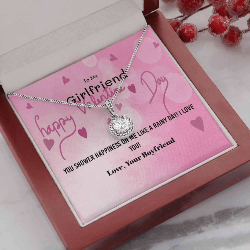 To My Girlfriend Valentines Gift You Shower Happiness Eternal Union Necklace - Eternal Hope