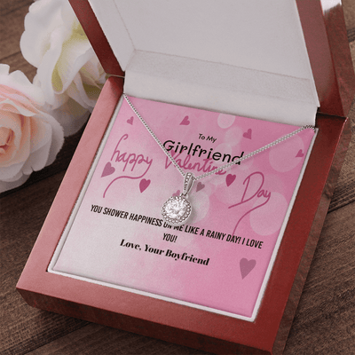 To My Girlfriend Valentines Gift You Shower Happiness Eternal Union Necklace - Eternal Hope
