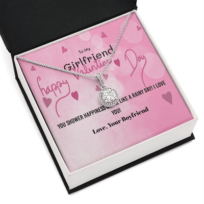 To My Girlfriend Valentines Gift You Shower Happiness Eternal Union Necklace - Eternal Hope