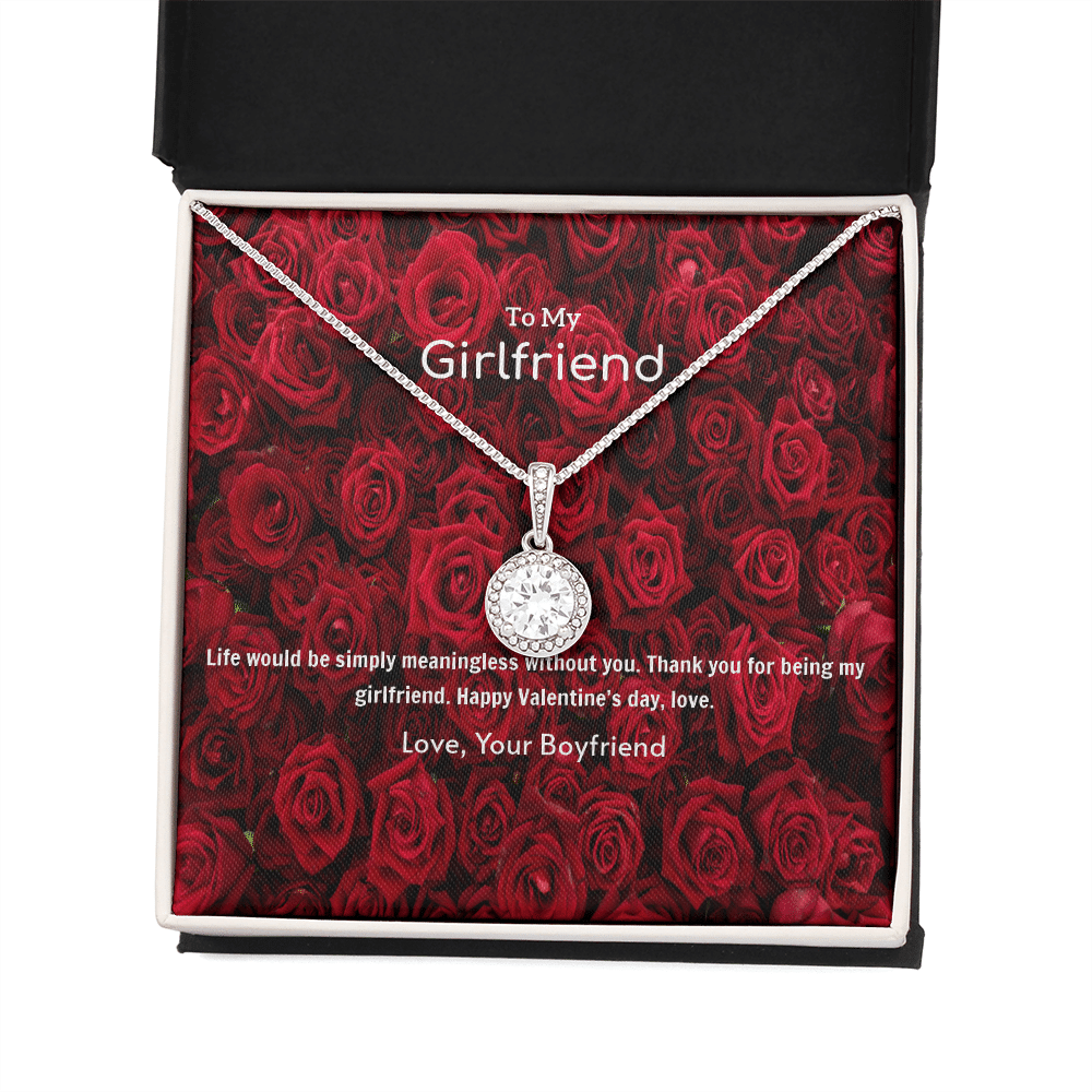 To My Girlfriend Valentines Gift Life is Meaningless Without You Eternal Union Necklace - Eternal Hope