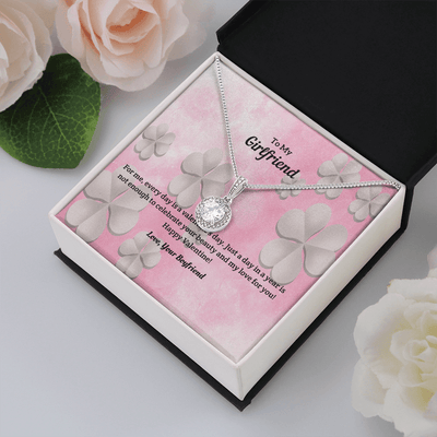 To My Girlfriend Valentines Gift Every Day is a Valentine's Day Eternal Union Necklace - Eternal Hope