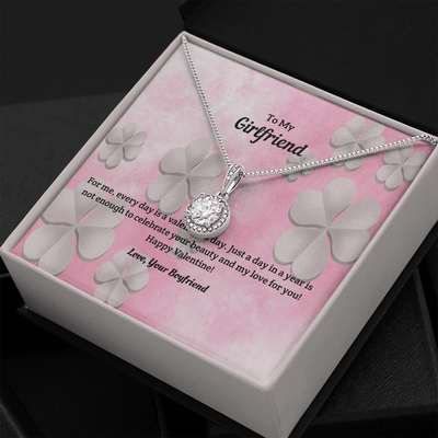 To My Girlfriend Valentines Gift Every Day is a Valentine's Day Eternal Union Necklace - Eternal Hope