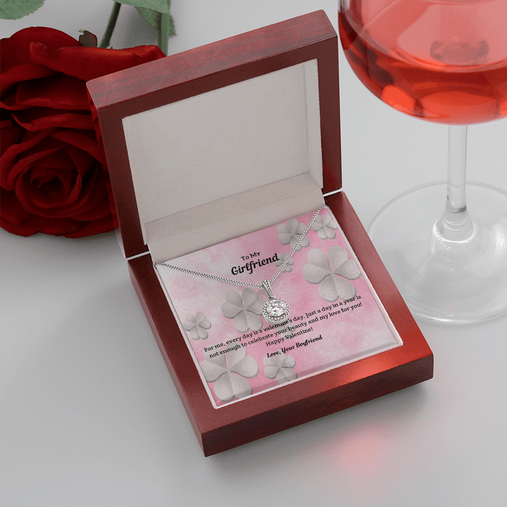 To My Girlfriend Valentines Gift Every Day is a Valentine's Day Eternal Union Necklace - Eternal Hope