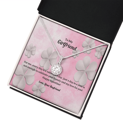 To My Girlfriend Valentines Gift Every Day is a Valentine's Day Eternal Union Necklace - Eternal Hope