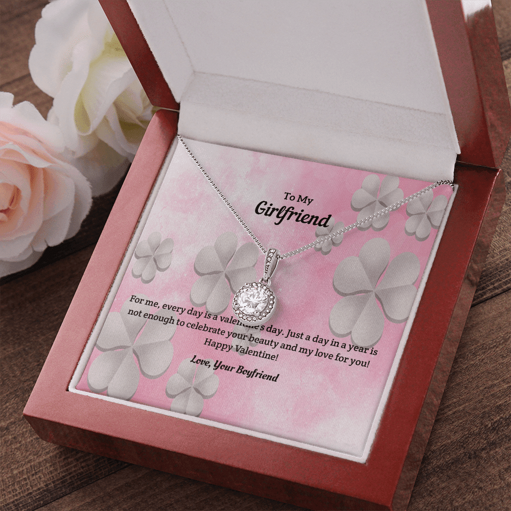 To My Girlfriend Valentines Gift Every Day is a Valentine's Day Eternal Union Necklace - Eternal Hope