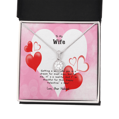 Wife Valentines Gift You're a Dream Wife Eternal Union Necklace - Eternal Hope