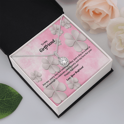 To My Girlfriend Valentines Gift Every Day is a Valentine's Day Eternal Union Necklace - Eternal Hope
