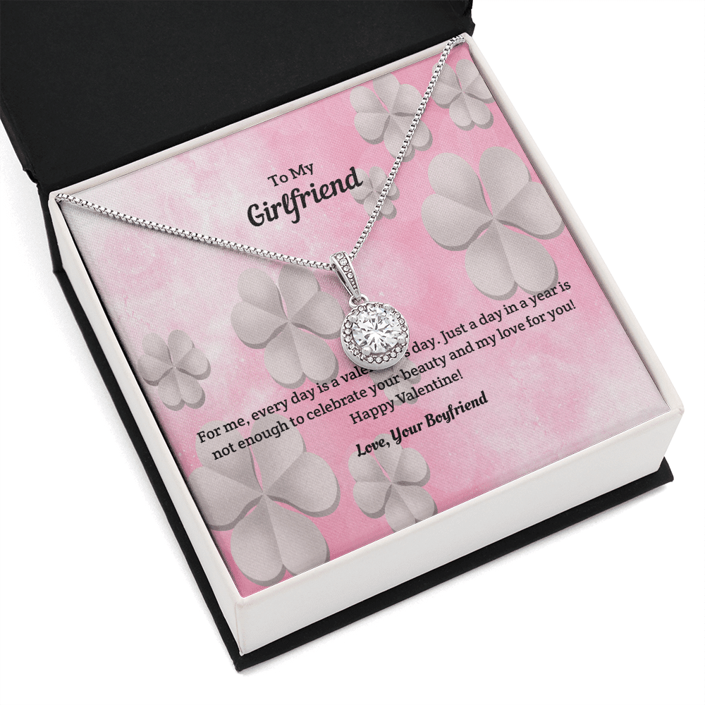 To My Girlfriend Valentines Gift Every Day is a Valentine's Day Eternal Union Necklace - Eternal Hope