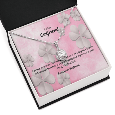 To My Girlfriend Valentines Gift Every Day is a Valentine's Day Eternal Union Necklace - Eternal Hope