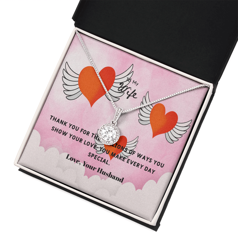 Wife Valentines Gift The Million Ways Eternal Union Necklace - Eternal Hope