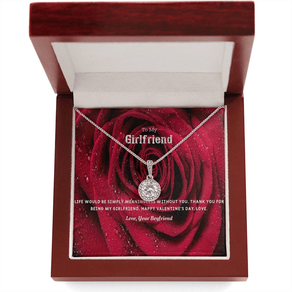 To My Girlfriend Valentines Gift Life Without You Eternal Union Necklace - Eternal Hope