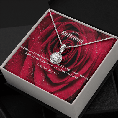 To My Girlfriend Valentines Gift Life Without You Eternal Union Necklace - Eternal Hope