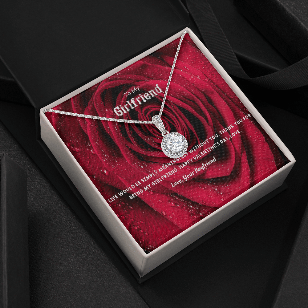 To My Girlfriend Valentines Gift Life Without You Eternal Union Necklace - Eternal Hope