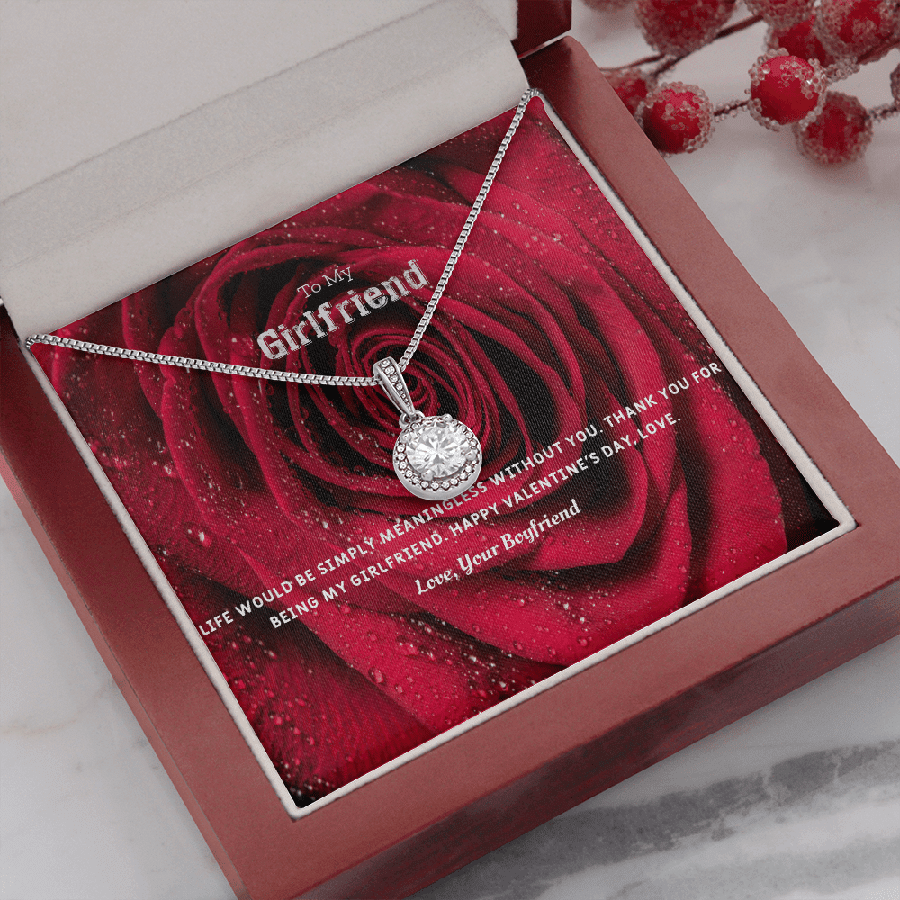 To My Girlfriend Valentines Gift Life Without You Eternal Union Necklace - Eternal Hope