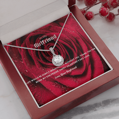 To My Girlfriend Valentines Gift Life Without You Eternal Union Necklace - Eternal Hope