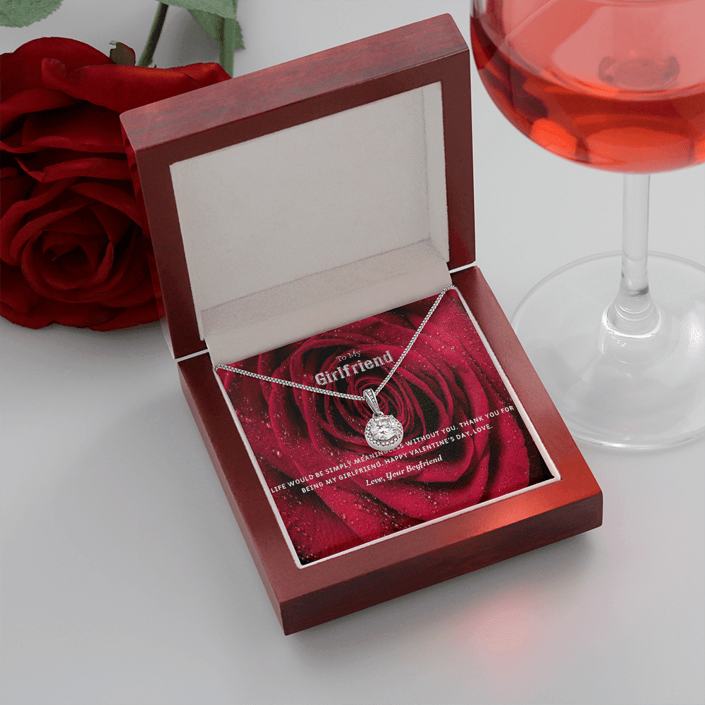 To My Girlfriend Valentines Gift Life Without You Eternal Union Necklace - Eternal Hope