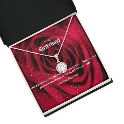 To My Girlfriend Valentines Gift Life Without You Eternal Union Necklace - Eternal Hope