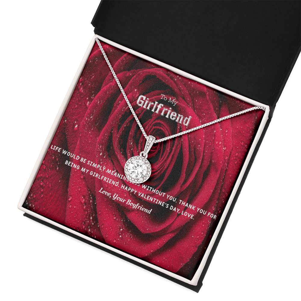 To My Girlfriend Valentines Gift Life Without You Eternal Union Necklace - Eternal Hope