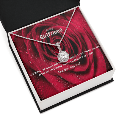 To My Girlfriend Valentines Gift Life Without You Eternal Union Necklace - Eternal Hope