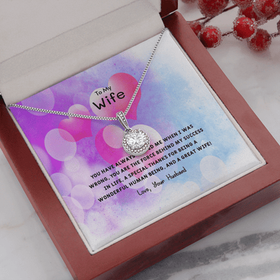 Wife Valentines Gift The Force Behind My Success Eternal Union Necklace - Eternal Hope